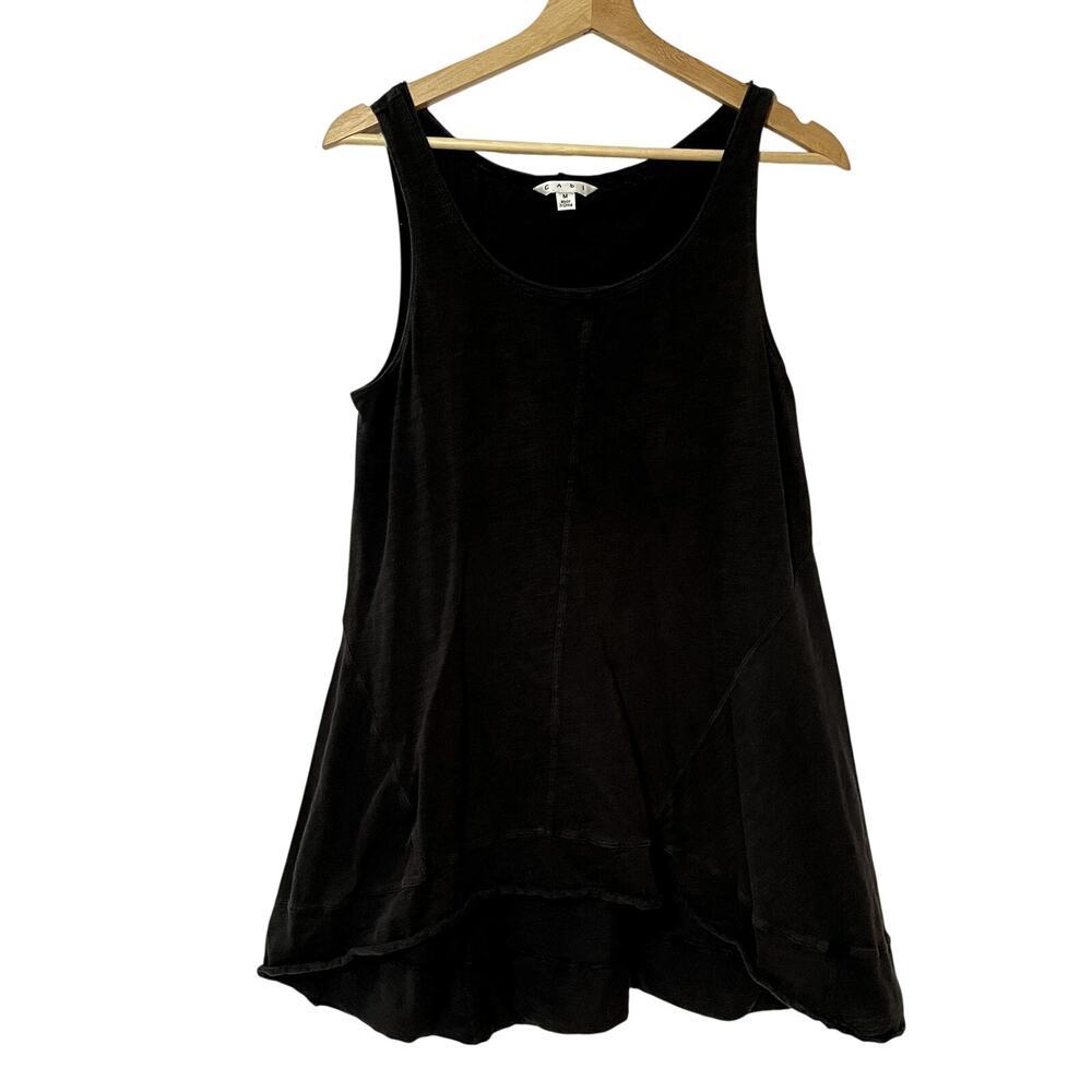 cAbi gray tank top flowy design women's size medium summer top flaw